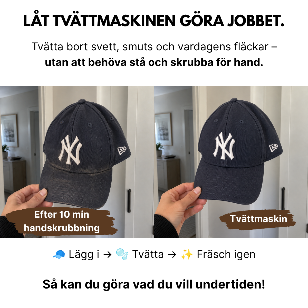 Kepstvätten - (Formhållare + Premium tvättpåse)