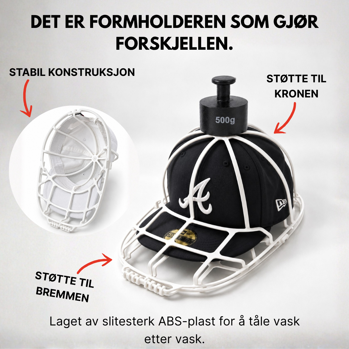 Capsvasken – (Formholder + premium vaskepose)